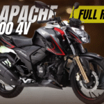 Get Apache RTR 200 4V featuring 197.75 cc engine, 41.9 kmpl mileage, 17.25 Nm torque, priced ₹1,76,162.