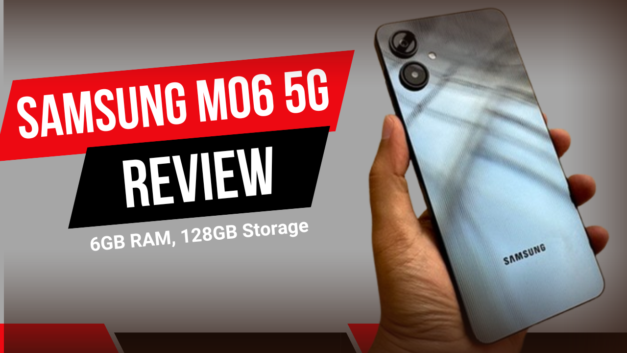 Samsung M06 5G Smartphone with Dimensity 6300, 422K+ AnTuTu Score, 6GB RAM, 128GB Storage, 25W Fast Charging