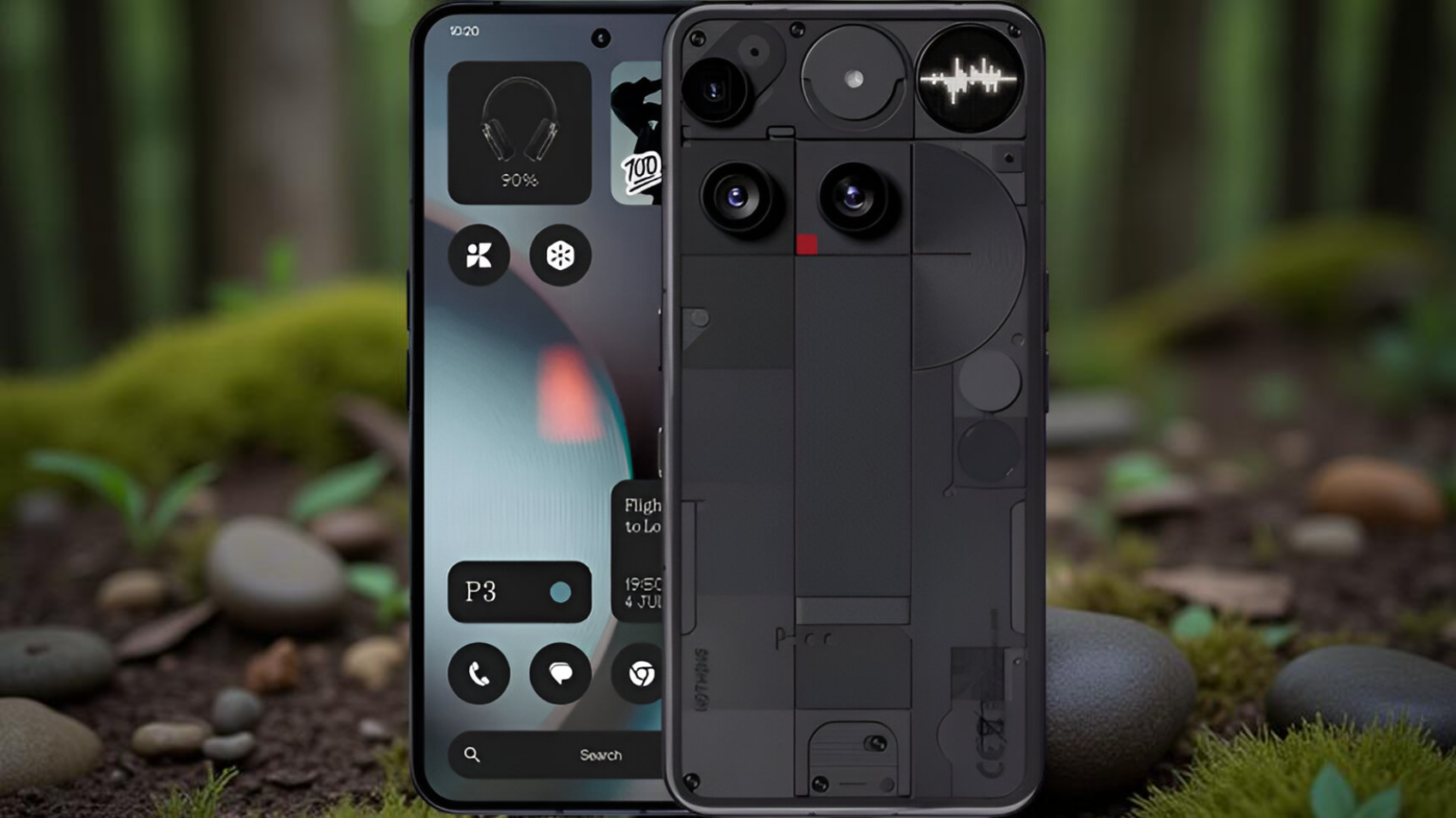 Nothing Phone 3 Black Edition (16GB, 512GB storage) 5500mAh battery, 120Hz display, premium performance at ₹64,000