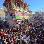 Thousands of residents in Kargil gathered to express support for Ayatollah Khamenei, even as Iran faces widespread anti-regime protests.